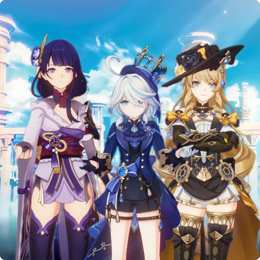 Anime game characters
